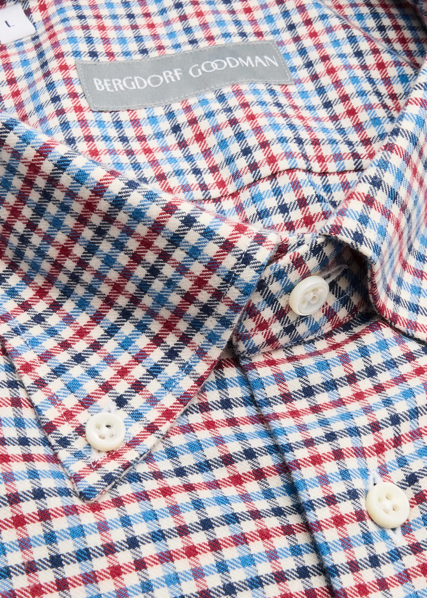 Bergdorf GoodmanMen's Cotton Gingham Button-Collar Sport Shirt