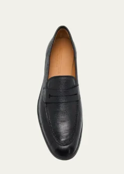 Bergdorf GoodmanMen's Deerskin Flex-Sole Penny Loafers