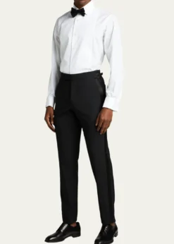 Bergdorf GoodmanMen's Pique Bib-Front Tuxedo Shirt