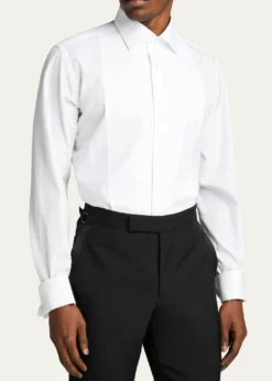 Bergdorf GoodmanMen's Pique Bib-Front Tuxedo Shirt