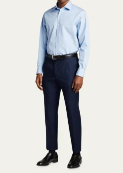 Bergdorf GoodmanMen's Poplin French-Cuff Dress Shirt