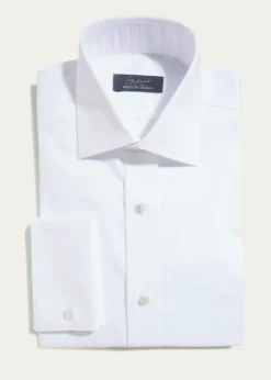 Bergdorf GoodmanMen's Stud-Front Micro Box Weave Dress Shirt