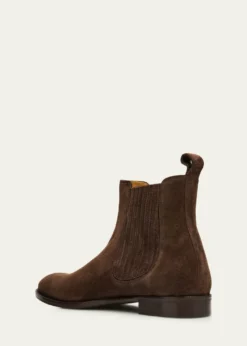 Bergdorf GoodmanMen's Suede Paneled-Gore Chelsea Boots