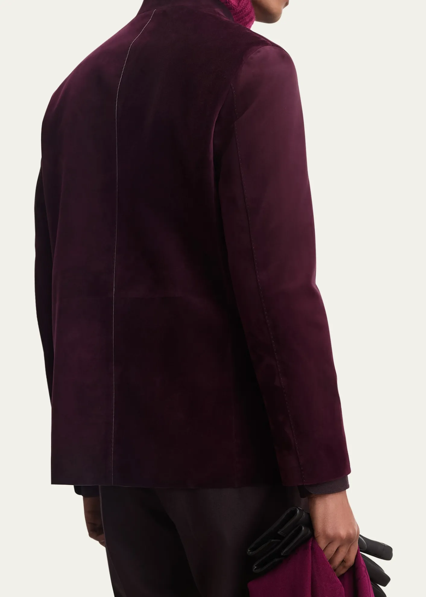 BerlutiMen's Suede Patina Chore Jacket