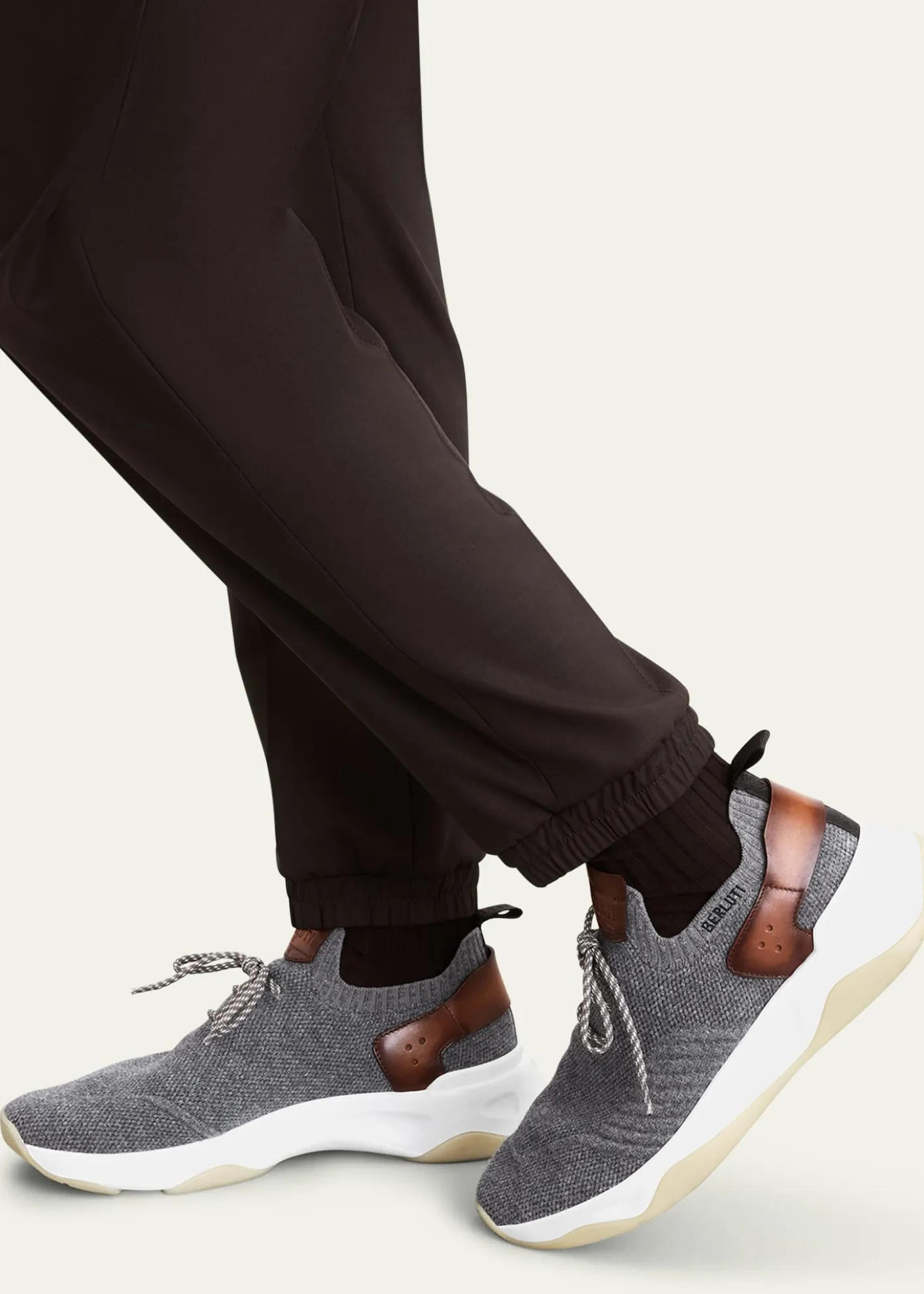 BerlutiMen's Cashmere-Knit Runner Sneakers