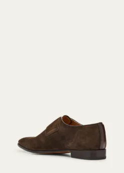 BerlutiMen's Demsure Flex Suede Double-Monk Strap Loafers