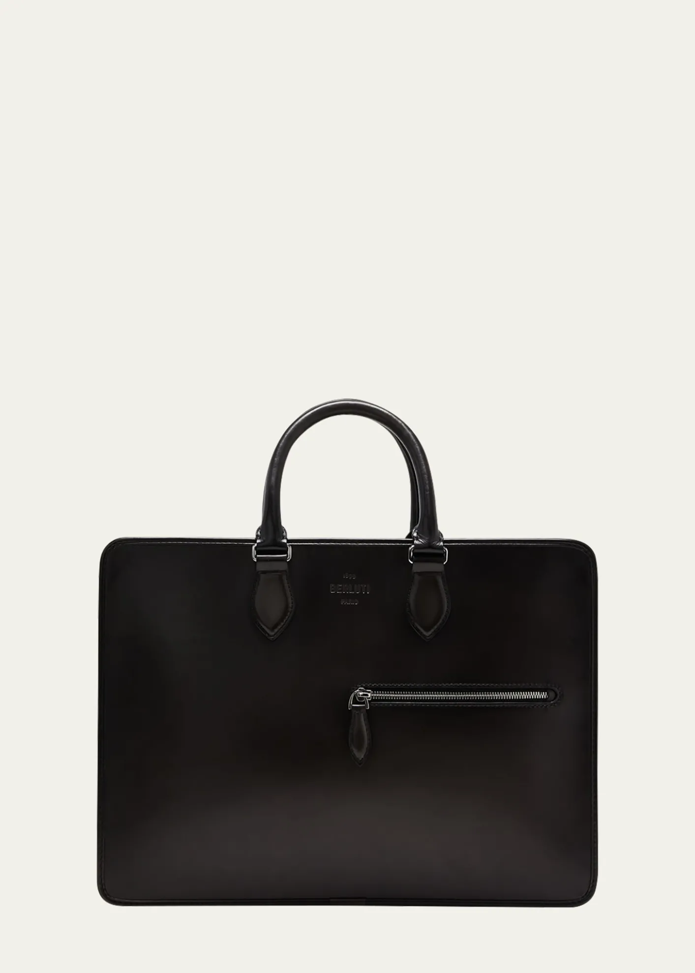 BerlutiMen's Deux Jours Leather Briefcase