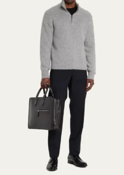 BerlutiMen's Deux Jours Leather Briefcase