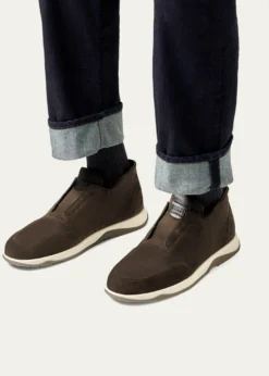 BerlutiMen's Echappee Suede Slip-On Boots