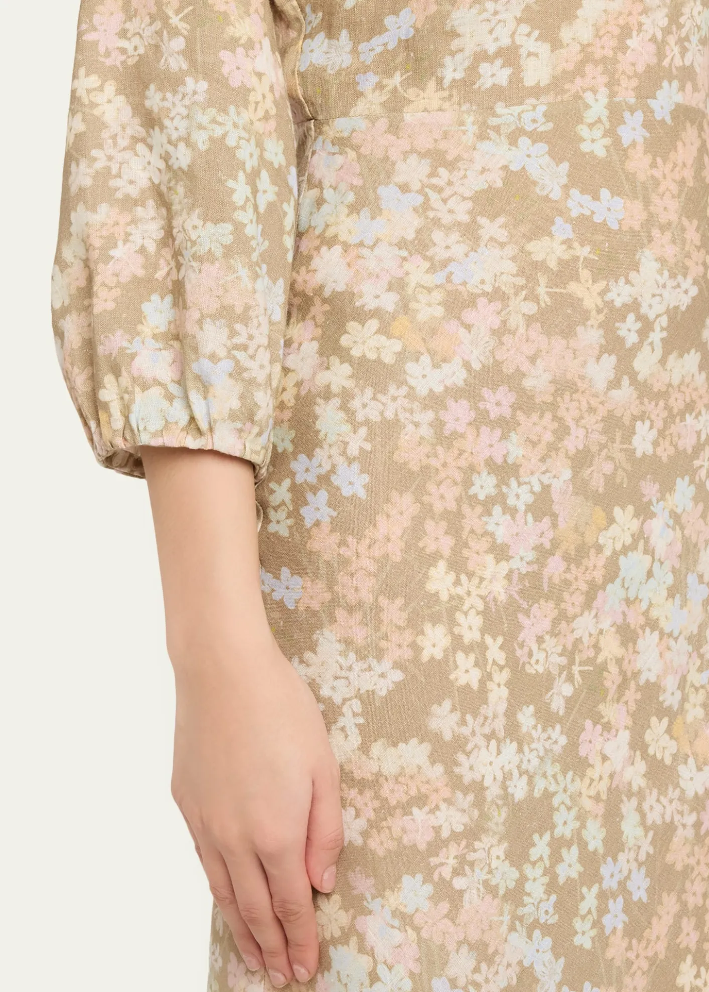 BERNADETTEBerna Floral Linen Maxi Dress