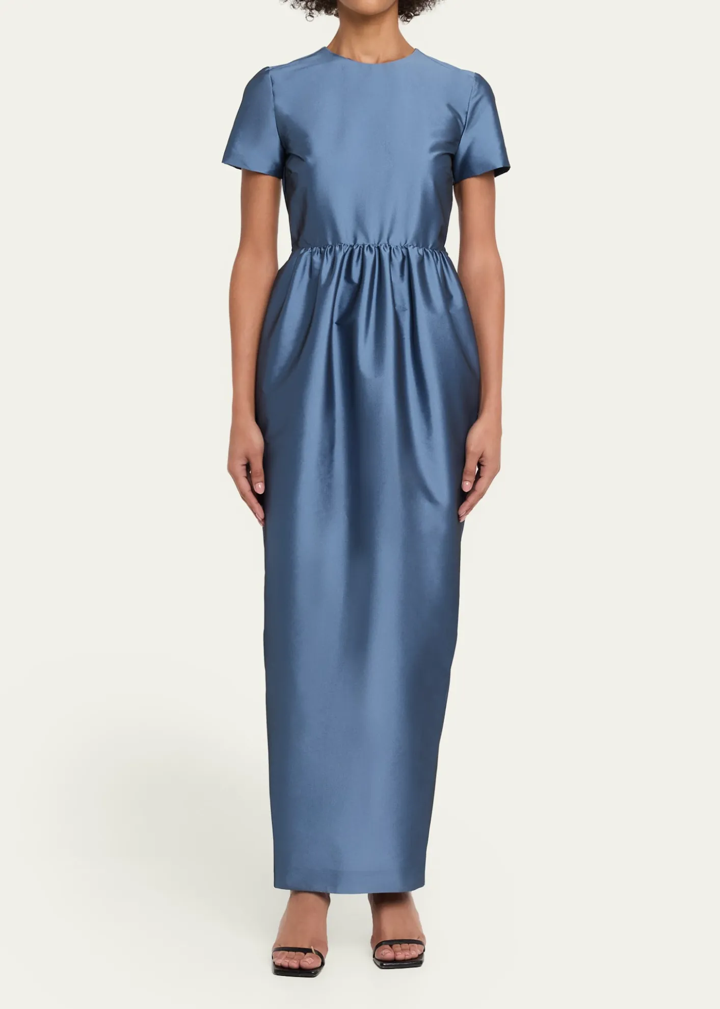 BERNADETTELexi Floral Satin Empire-Waist Column Maxi Dress