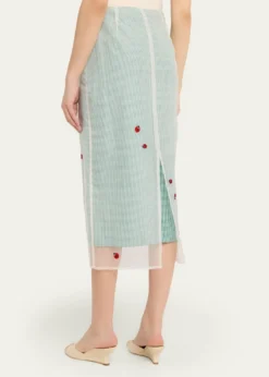 BERNADETTERoxane Lady Bug Layered Midi Skirt