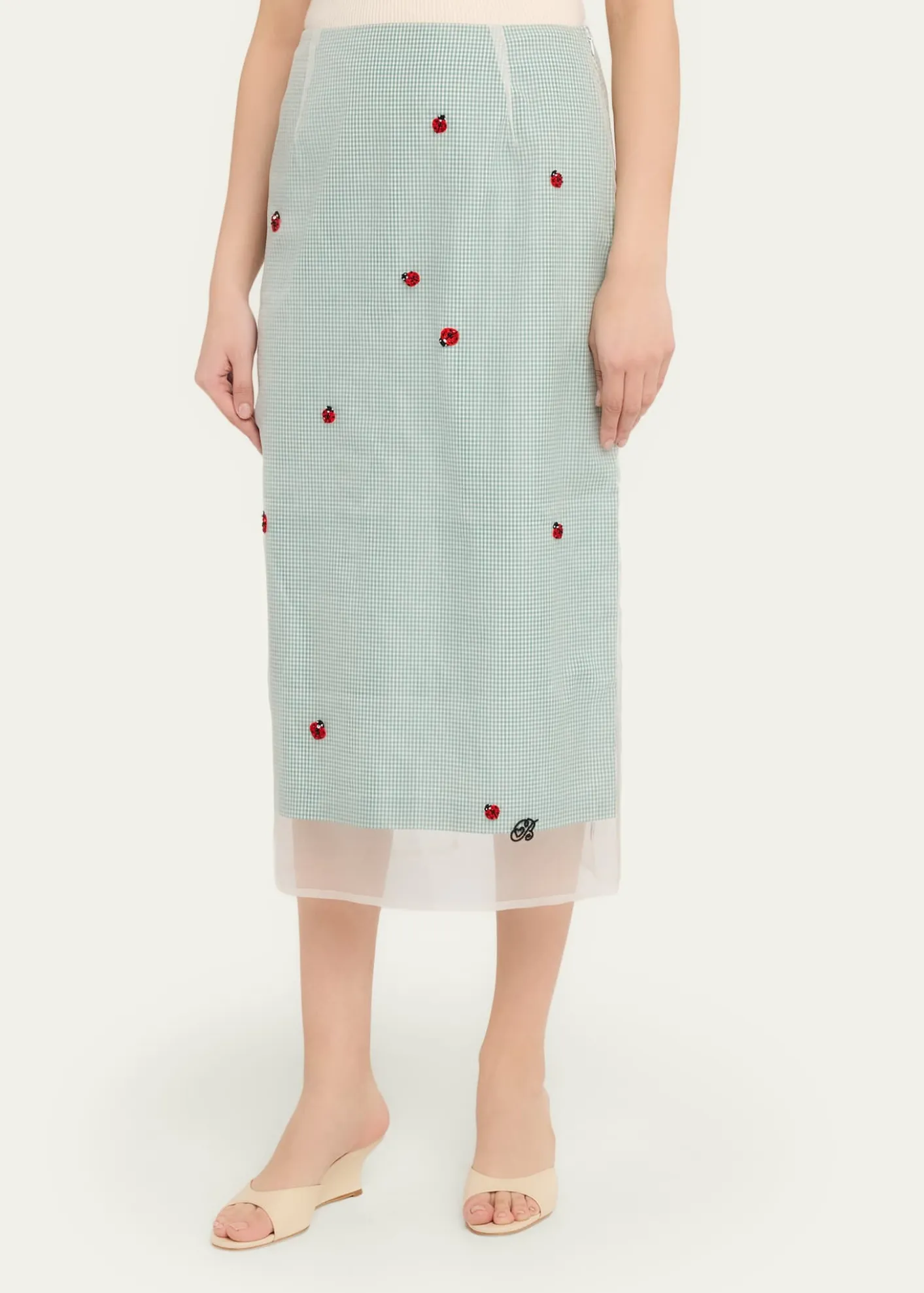 BERNADETTERoxane Lady Bug Layered Midi Skirt