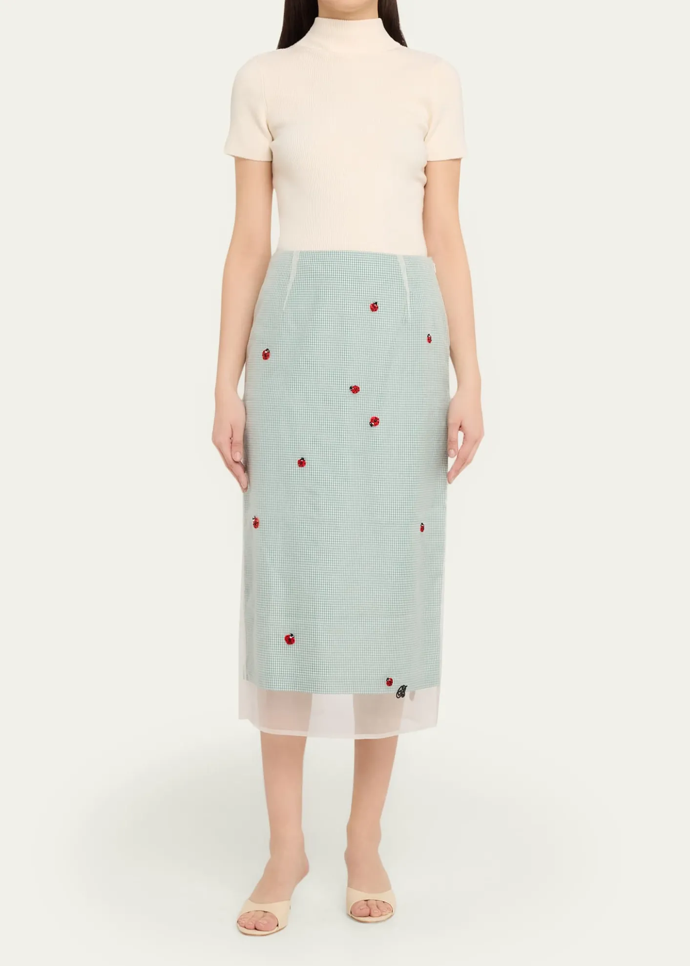 BERNADETTERoxane Lady Bug Layered Midi Skirt
