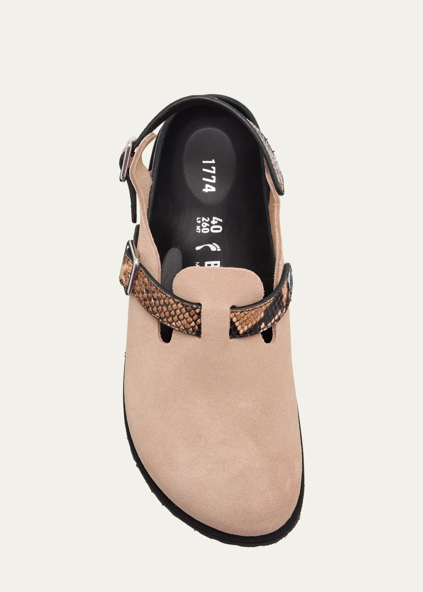 1774 BirkenstockTokio Mixed Leather Slingback Mules