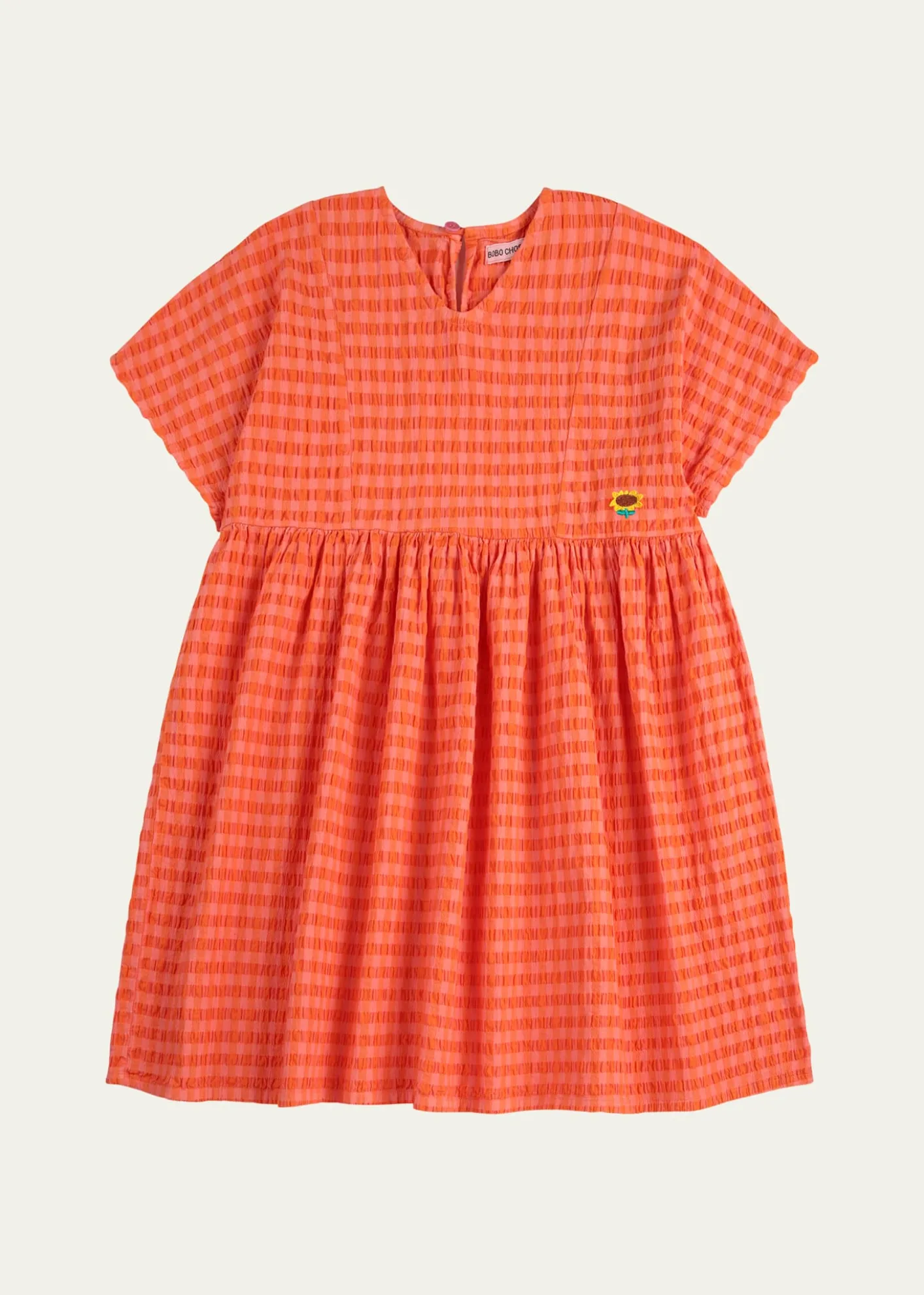 Bobo ChosesGirl's Vichy Striped Woven Dress, Size 2-13
