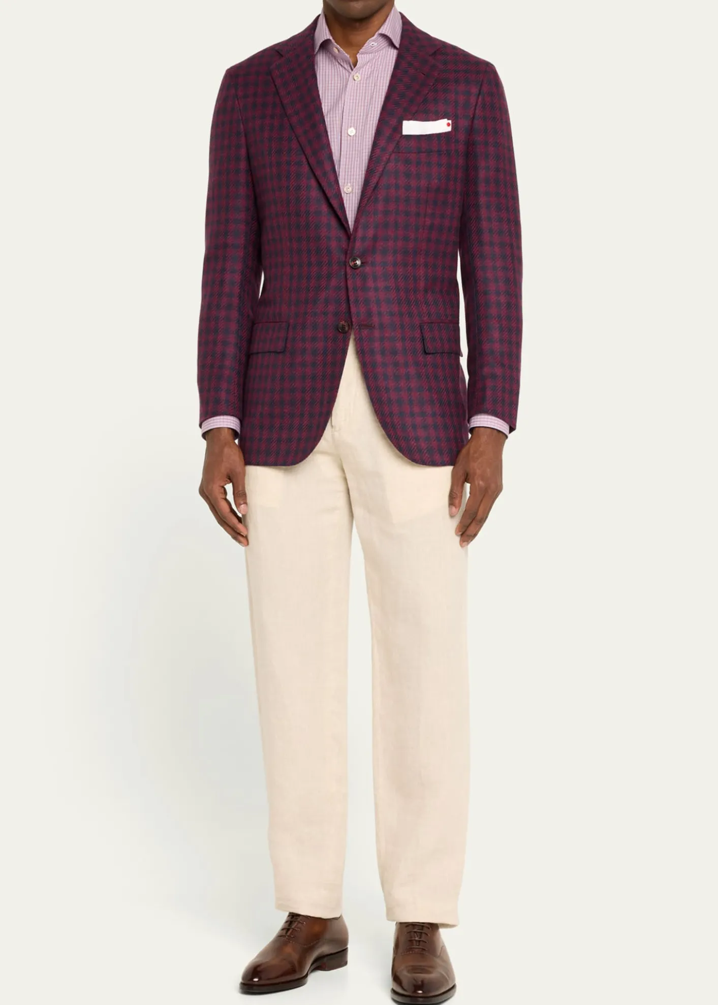 BontoniMen's Vittorio Reverse Stitch Cap-Toe Oxfords