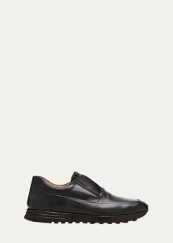 BontoniMen's Amabile Soft Leather Slip-On Sneakers