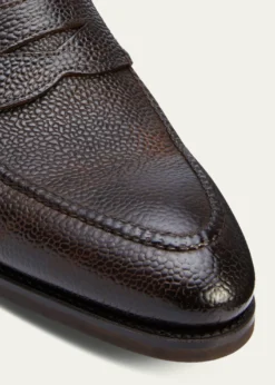 BontoniMen's Principe Grain Loafer Pebble Rubber Sole