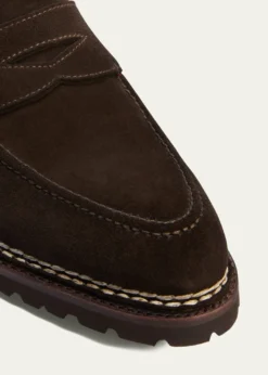 BontoniMen's Principe Lug Sole Suede Penny Loafers
