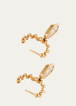 BoochierShield Diamond Slinkee Drop Earrings