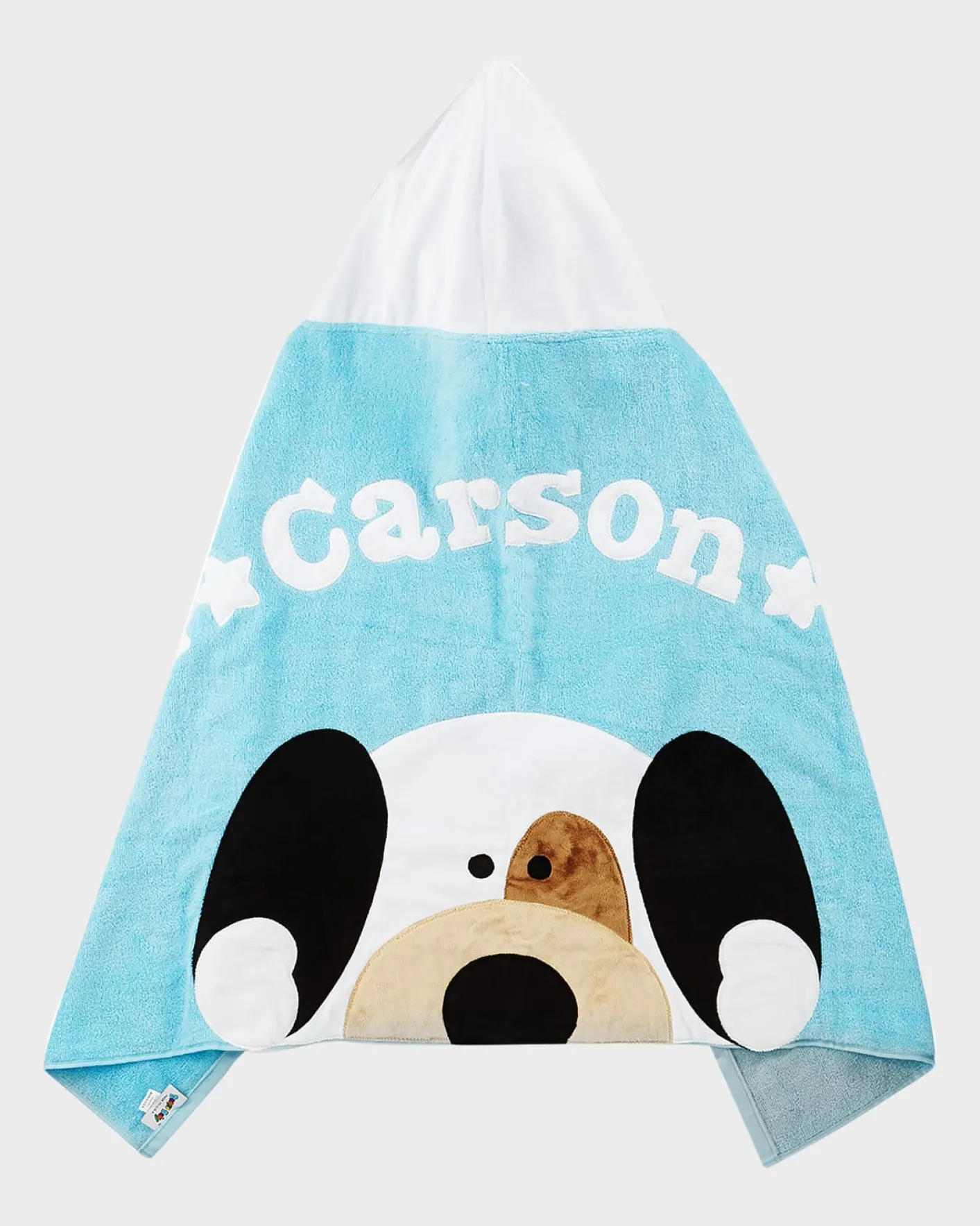 Boogie BabyPersonalized Peek-a-Boo Puppy Hooded Towel, Blue