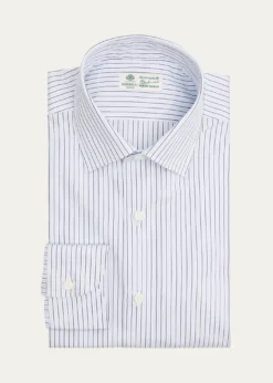 BorrelliMen's Cotton Multi-Stripe Point Collar Dress Shirt