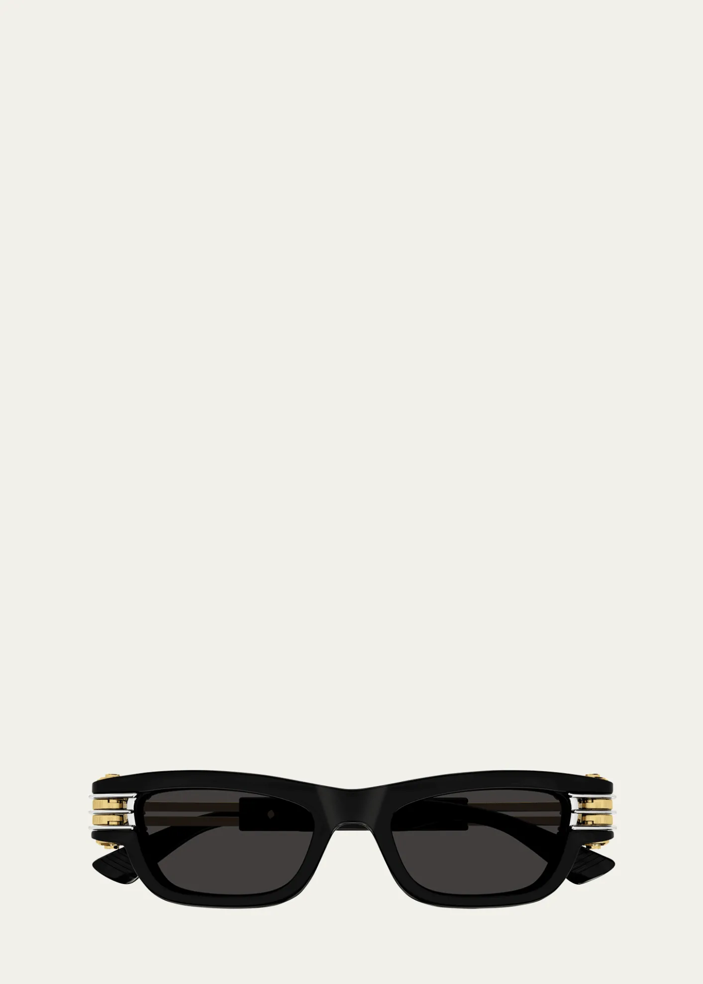 Bottega VenetaBolt Plastic Rectangle Sunglasses