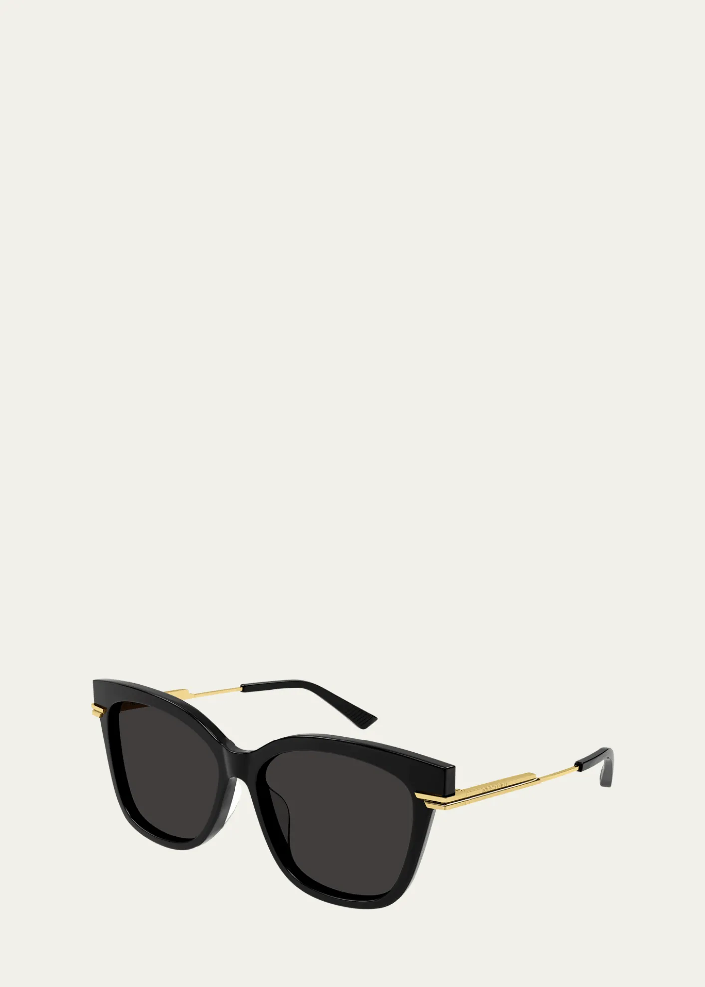 Bottega VenetaEngraved Logo Acetate & Metal Cat-Eye Sunglasses