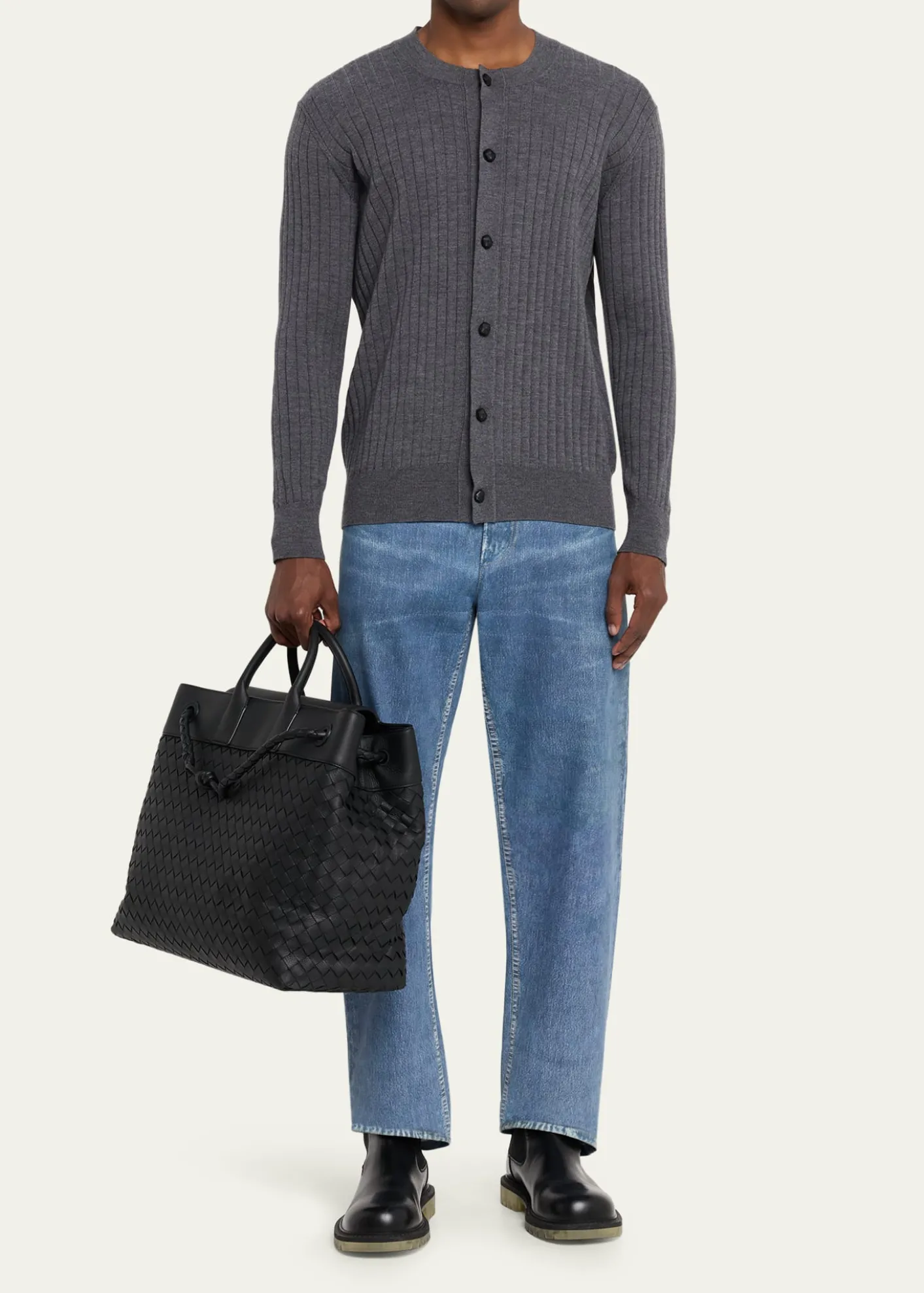 Bottega VenetaMen's Andiamo Voyager Bag