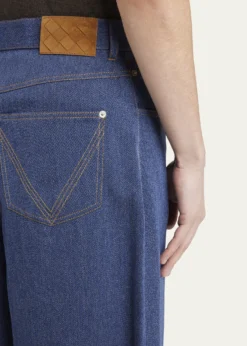 Bottega VenetaMen's Wide-Leg Drill Trousers