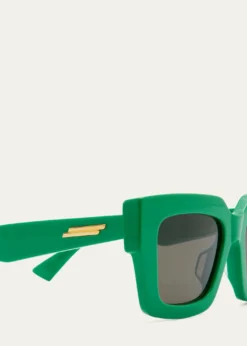 Bottega VenetaRaised Logo Acetate Cat-Eye Sunglasses