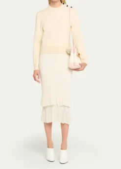 Bottega VenetaAndiamo Canvas and Nappa Small Top-Handle Bag