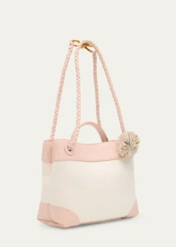 Bottega VenetaAndiamo Canvas and Nappa Small Top-Handle Bag