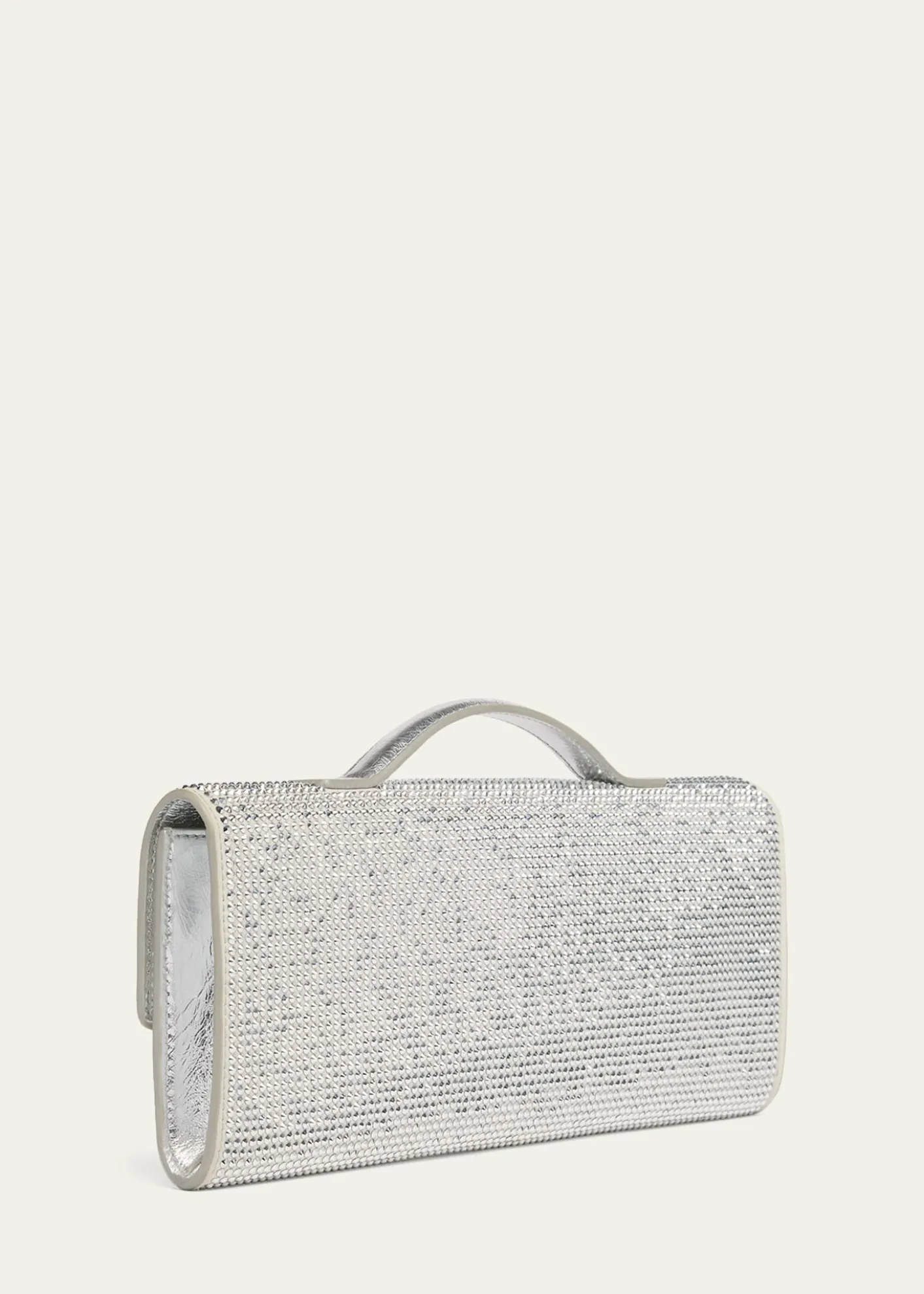 Bottega VenetaAndiamo Crystal Leather Clutch Bag