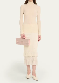 Bottega VenetaAndiamo Crystal Leather Clutch Bag