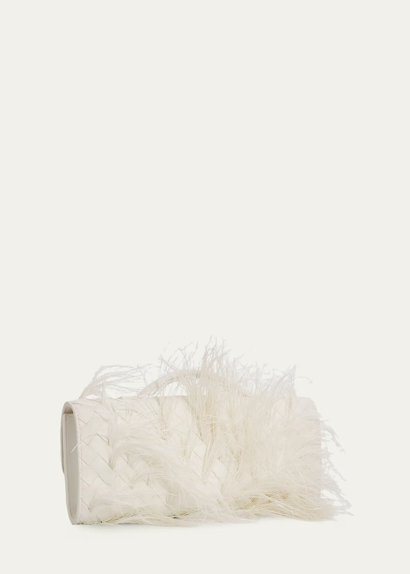 Bottega VenetaAndiamo Feather Leather Clutch Bag