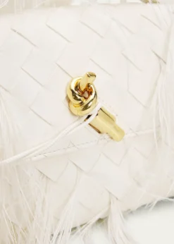 Bottega VenetaAndiamo Feather Leather Clutch Bag