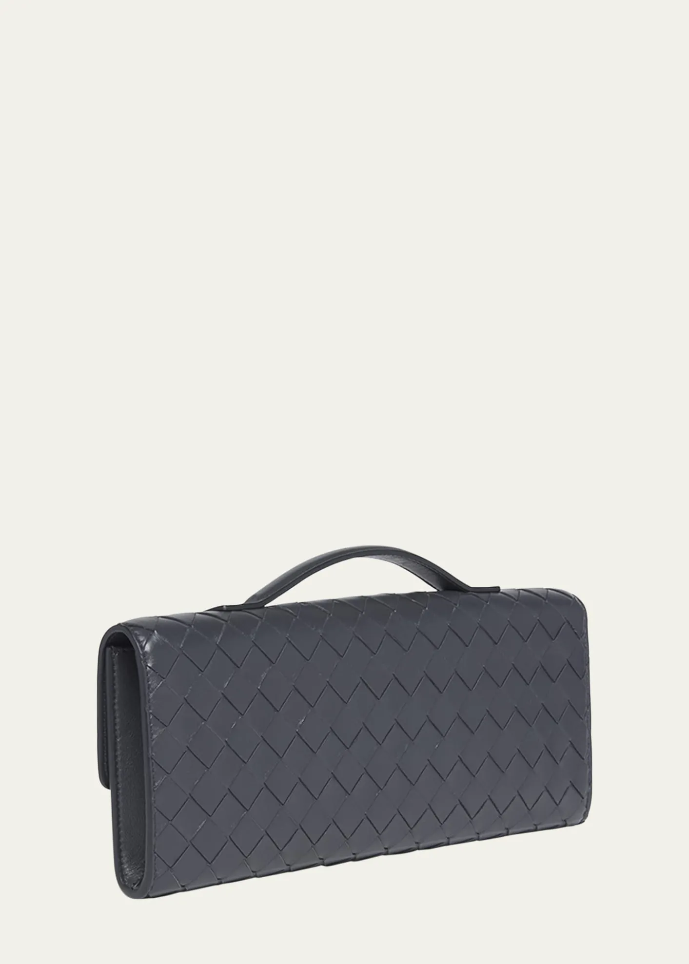 Bottega VenetaAndiamo Flower-Embellished Leather Clutch Bag