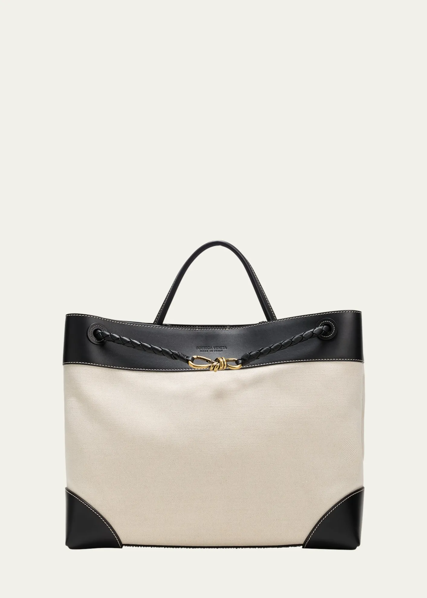 Bottega VenetaAndiamo Large Canvas Tote Bag