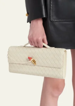 Bottega VenetaAndiamo Leather Clutch Bag