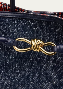 Bottega VenetaAndiamo Medium Boucle Denim Tote Bag