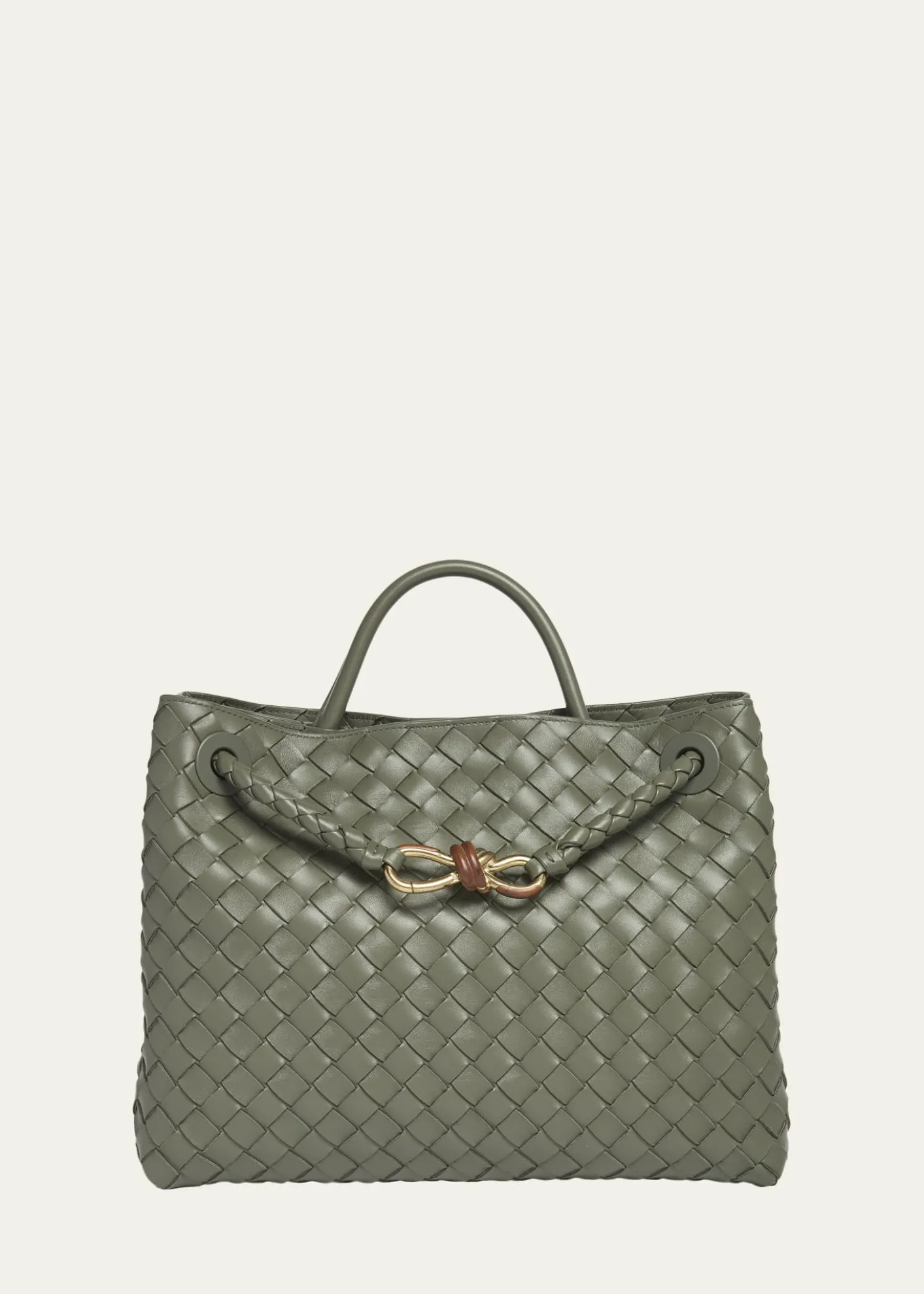Bottega VenetaAndiamo Medium Nappa Leather Top-Handle Bag