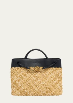 Bottega VenetaAndiamo Small Raffia Crossbody Bag