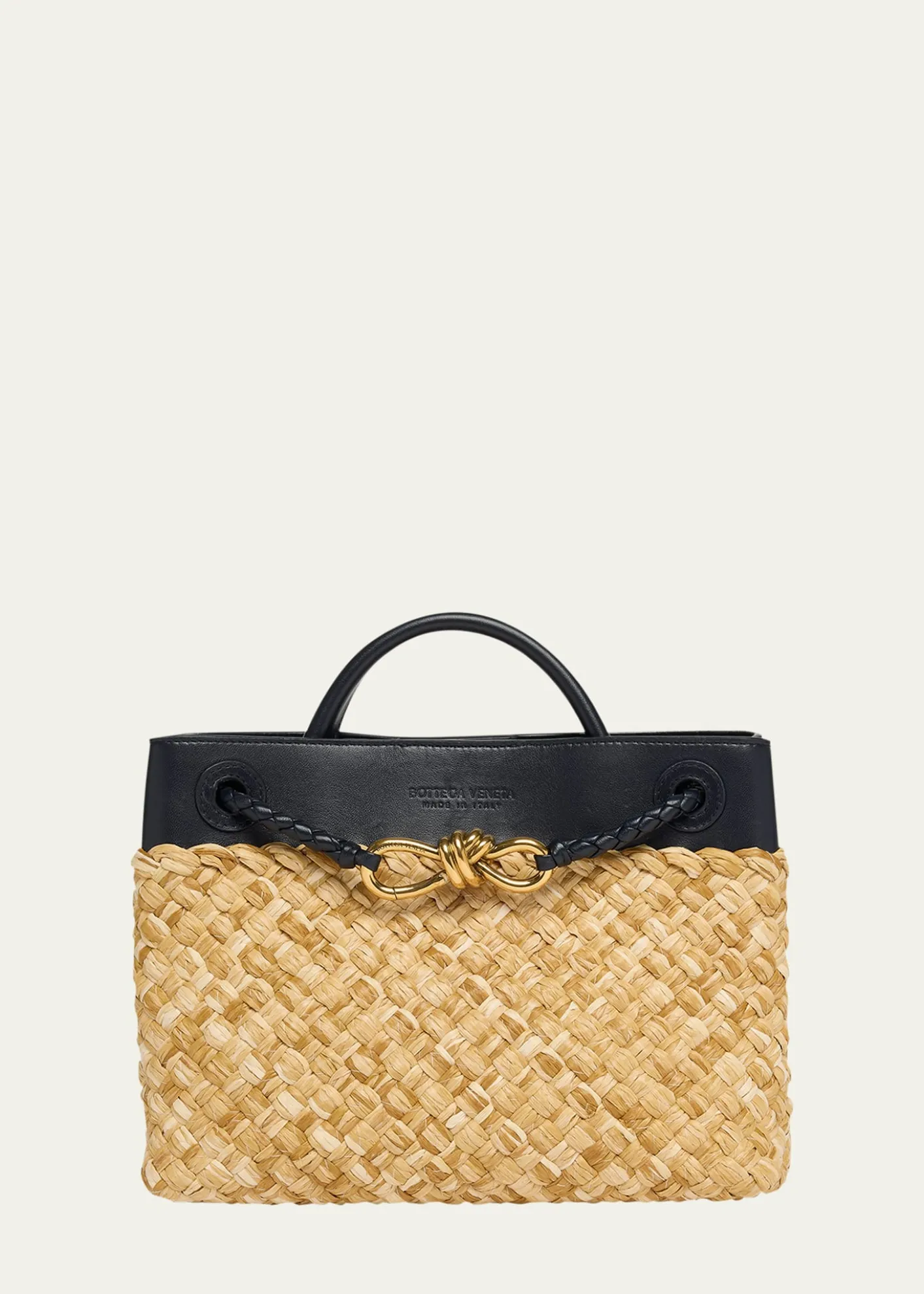 Bottega VenetaAndiamo Small Raffia Crossbody Bag