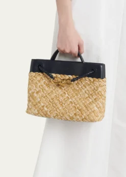 Bottega VenetaAndiamo Small Raffia Crossbody Bag