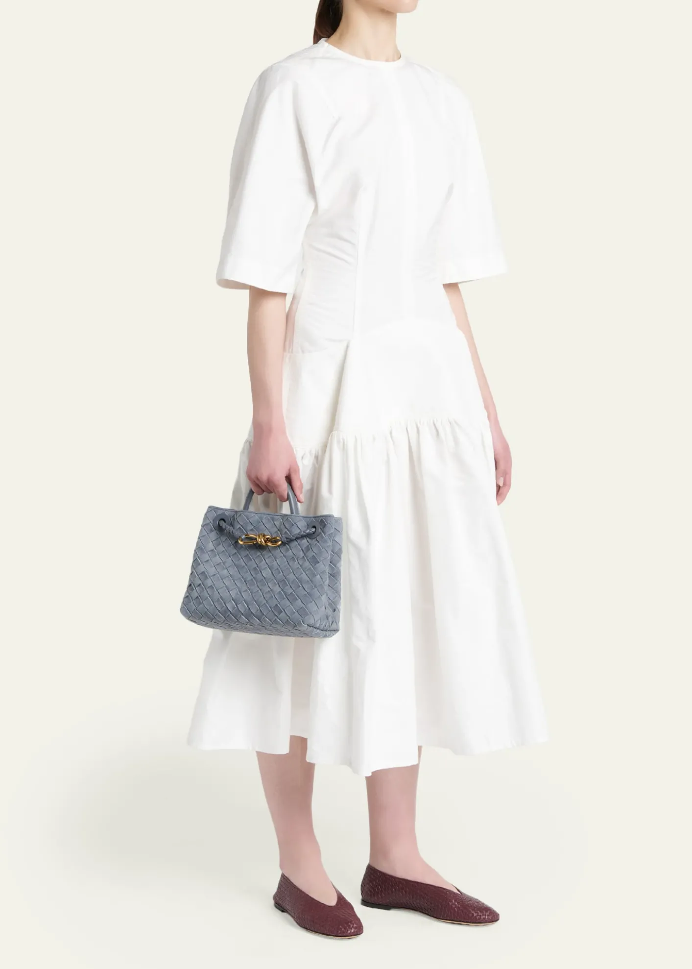 Bottega VenetaAndiamo Small Suede Tote Bag