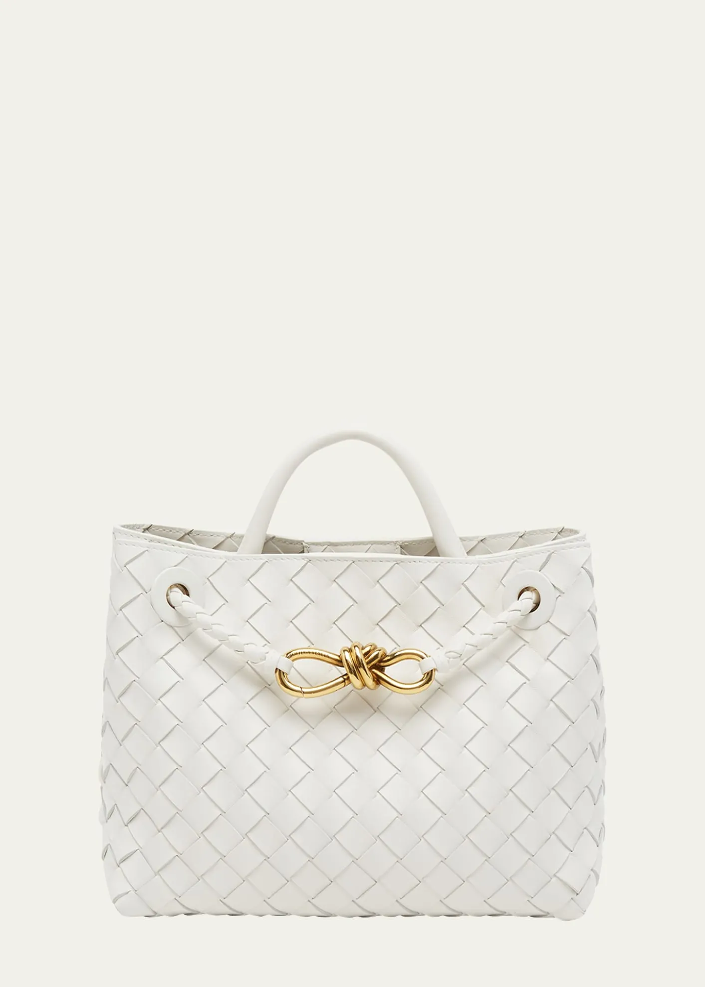 Bottega VenetaAndiamo Small Leather Top-Handle Bag