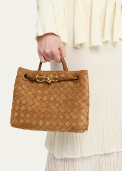 Bottega VenetaAndiamo Suede Top-Handle Bag