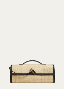 Bottega VenetaAndiamo Woven Raffia Clutch Bag
